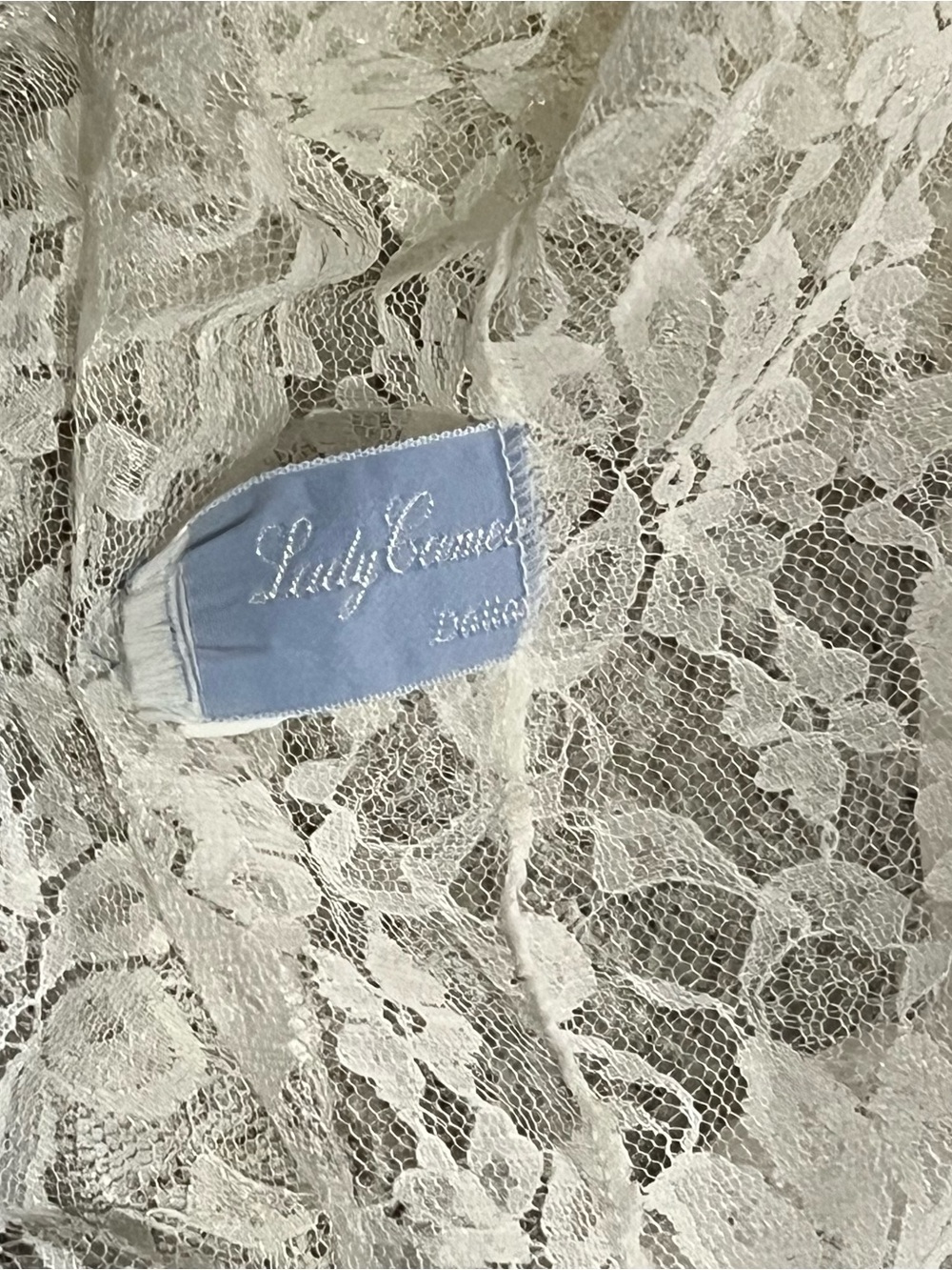 Vintage White Lace Ruffle Robe Cover-Up - Picture 3 of 3